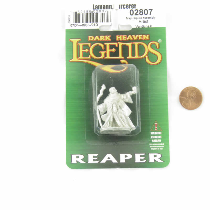 RPR02807 Lamann Sorcerer Miniature Figurine 25mm Heroic Scale Dark Heaven Legends (ONLINE ORDER ONLY)