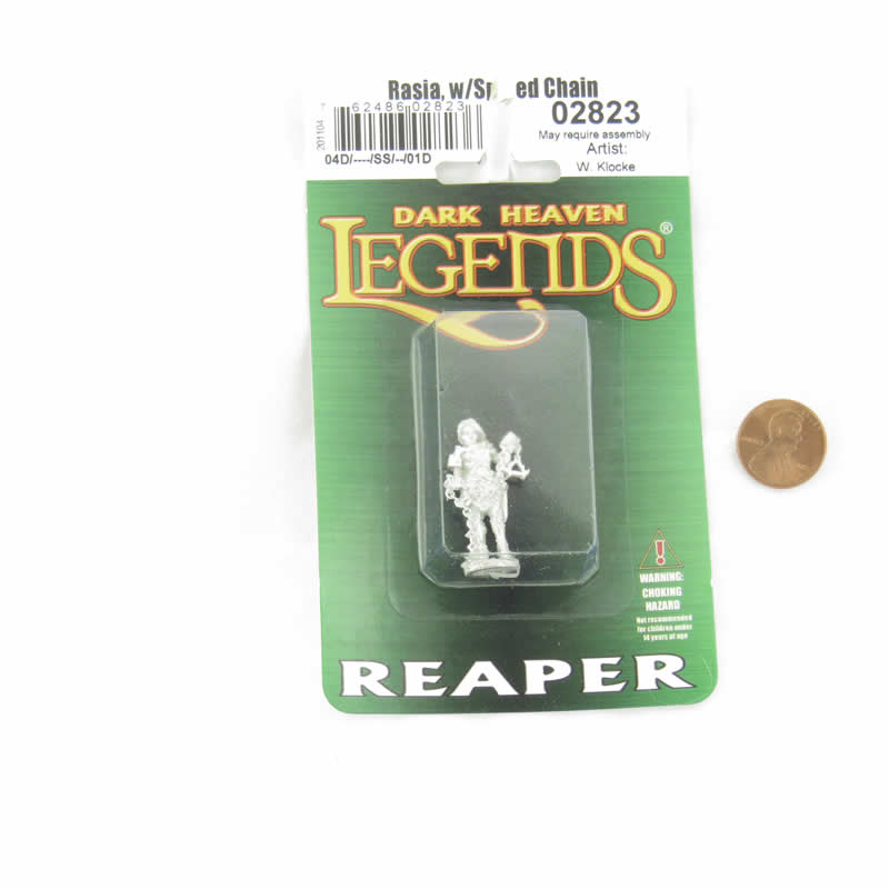 RPR02823 Rasia with Spiked Chain Miniature Figurine 25mm Heroic Scale Dark Heaven Legends (ONLINE ORDER ONLY)