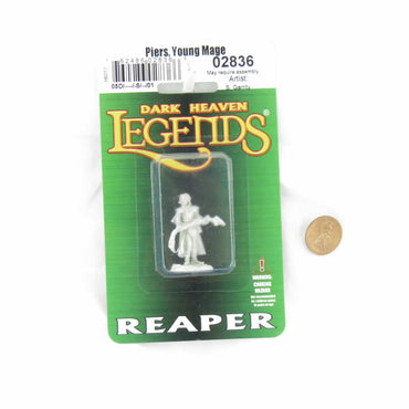 RPR02836 Piers Young Mage Half-Elf Sorcerer Miniature Figurine 25mm Heroic Scale Dark Heaven Legends (ONLINE ORDER ONLY)