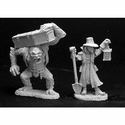 RPR02845 Townsfolk VI Gravedigger and Henchman Miniature 25mm (ONLINE ORDER ONLY)