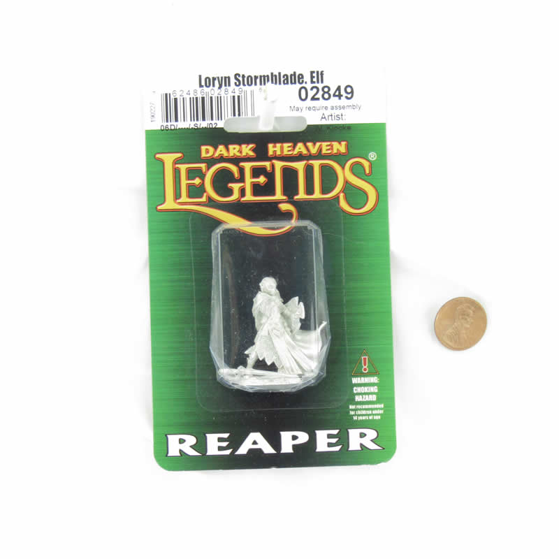 RPR02849 Loryn Stormblade Elf Miniature Figurine 25mm Heroic Scale Dark Heaven Legends (ONLINE ORDER ONLY)