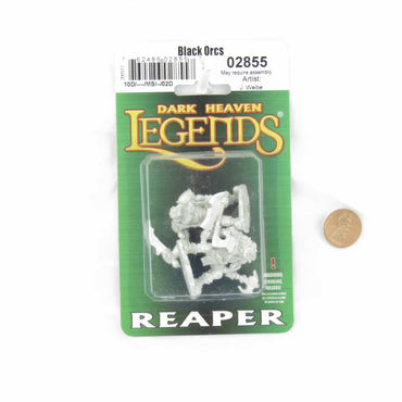 RPR02855 Black Orcs Miniature Figurine 25mm Heroic Scale Dark Heaven Legends (ONLINE ORDER ONLY)