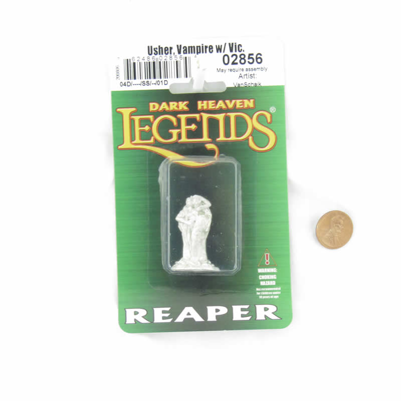 RPR02856 Usher Vampire with Victim Miniature Figurine 25mm Heroic Scale Dark Heaven Legends (ONLINE ORDER ONLY)