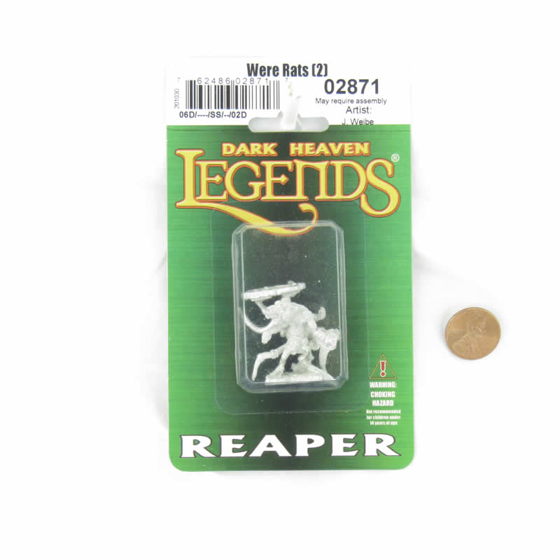 RPR02871 Wererats Miniature Figurine 25mm Heroic Scale Dark Heaven Legends (ONLINE ORDER ONLY)