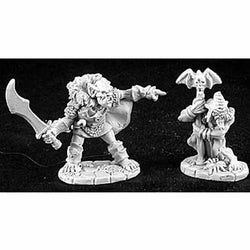 RPR02876 Goblin Leader and Shaman Miniature Figurine 25mm Heroic Scale (ONLINE ORDER ONLY)