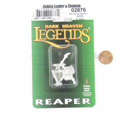RPR02876 Goblin Leader and Shaman Miniature Figurine 25mm Heroic Scale (ONLINE ORDER ONLY)