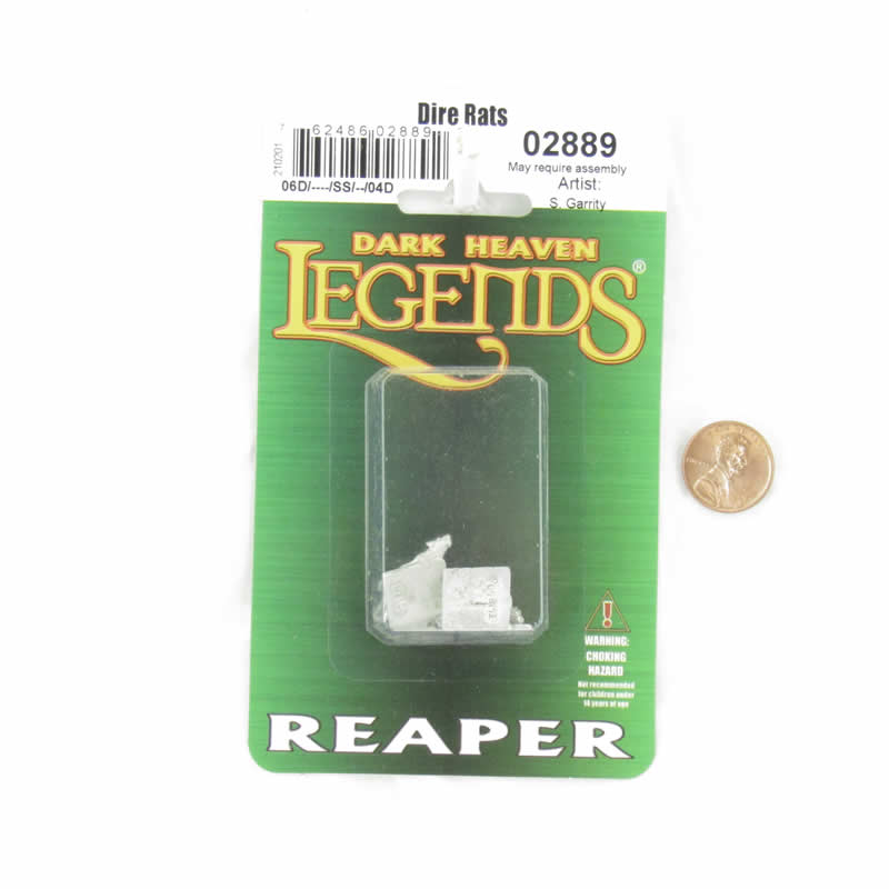 RPR02889 Dire Rats (4) Miniature 25mm Heroic Scale Dark Heaven Legends (ONLINE ORDER ONLY)