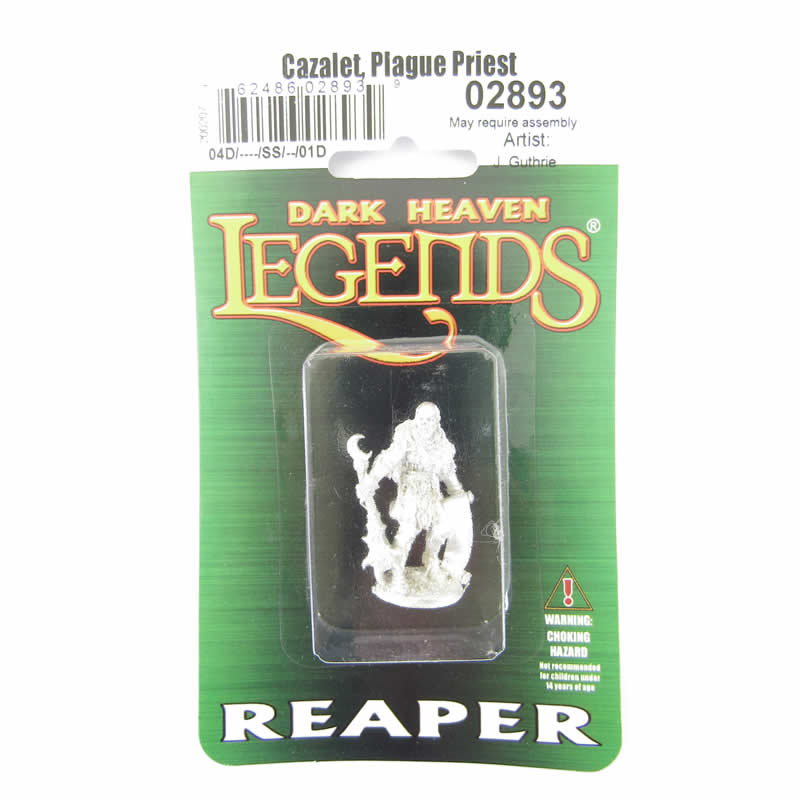 RPR02893 Cazalet Plague Priest Miniature 25mm Heroic Scale Dark Heaven Legends (ONLINE ORDER ONLY)