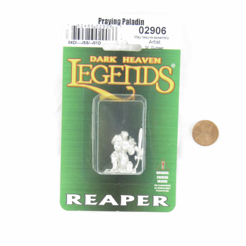 RPR02906 Praying Paladin Miniature Figure 25mm Heroic Scale Dark Heaven Legends (ONLINE ORDER ONLY)