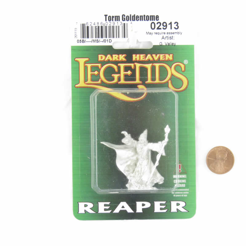 RPR02913 Torm Goldentome Miniature Figure 25mm Heroic Scale Dark Heaven Legends Reaper Miniatures (ONLINE ORDER ONLY)