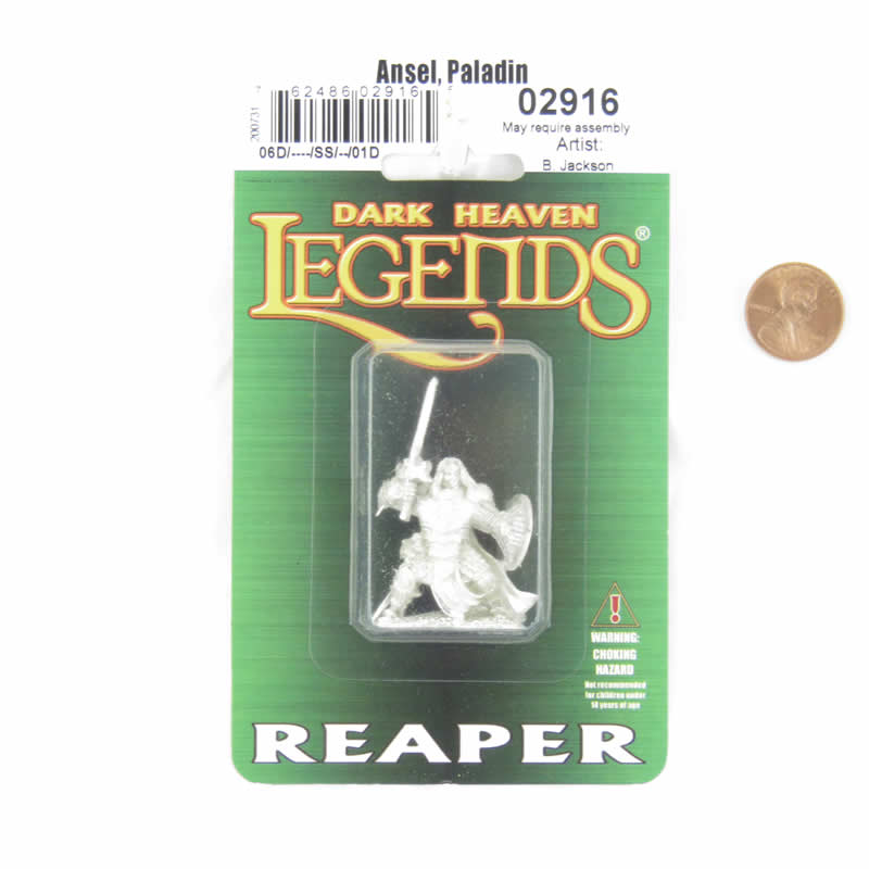 RPR02916 Ansel Paladin Miniature Figure 25mm Heroic Scale Dark Heaven Legends (ONLINE ORDER ONLY)