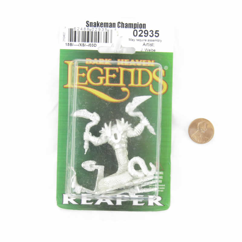 RPR02935 Snakeman Champion Miniature Figure 25mm Heroic Scale Dark Heaven Legends (ONLINE ORDER ONLY)