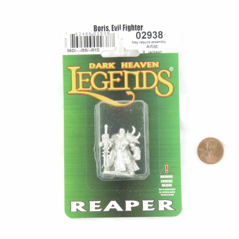 RPR02938 Boris Evil Fighter Miniature Figure 25mm Heroic Scale Dark Heaven Legends (ONLINE ORDER ONLY)