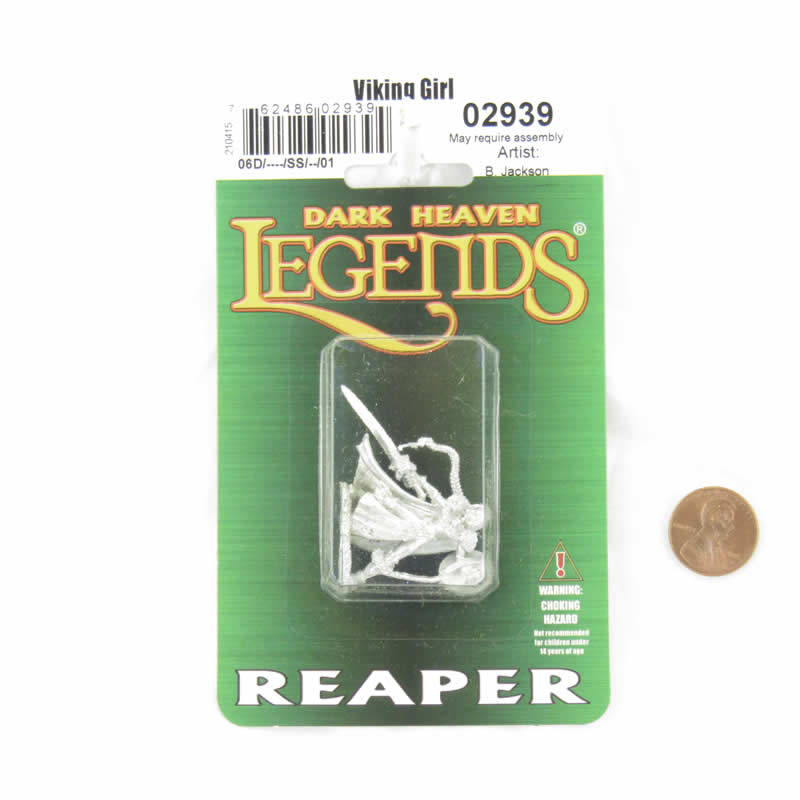 RPR02939 Viking Girl Miniature Figure 25mm Heroic Scale Dark Heaven Legends (ONLINE ORDER ONLY)