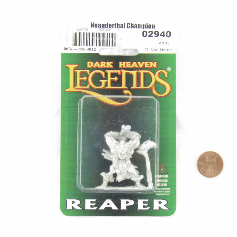 RPR02940 Neanderthal Champion Miniature Figure 25mm Heroic Scale Dark Heaven Legends (ONLINE ORDER ONLY)