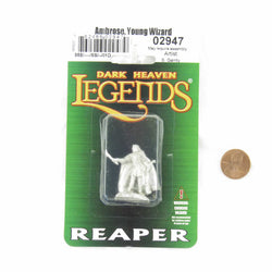 RPR02947 Ambrose Young Wizard Miniature Figure 25mm Heroic Scale Dark Heaven Legends (ONLINE ORDER ONLY)