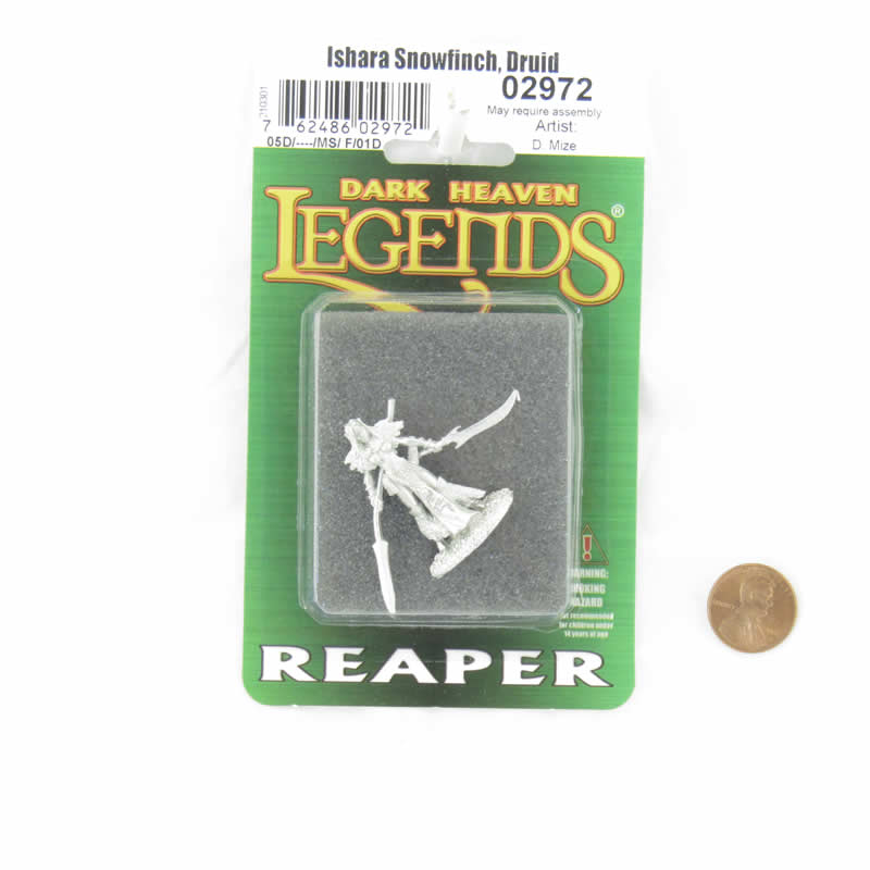 RPR02972 Ishara Snowfinch Druid Miniature Figure 25mm Heroic Scale Dark Heaven Legends (ONLINE ORDER ONLY)