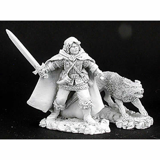 RPR02973 Cullen and Ash Ranger and Wolf Miniature Figure 25mm Heroic Scale Dark Heaven Legends (ONLINE ORDER ONLY)