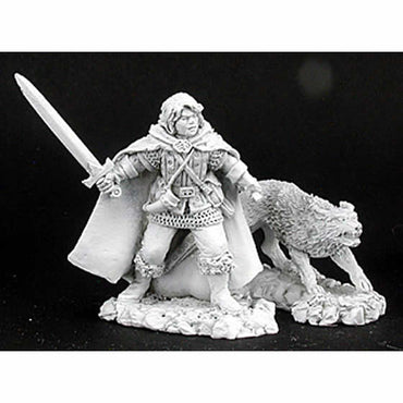 RPR02973 Cullen and Ash Ranger and Wolf Miniature Figure 25mm Heroic Scale Dark Heaven Legends (ONLINE ORDER ONLY)