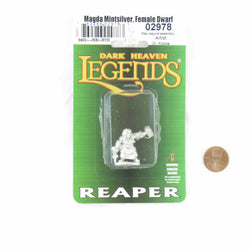 RPR02978 Magda Mintsilver Female Dwarf Miniature Figure 25mm Heroic Scale Dark Heaven Legends (ONLINE ORDER ONLY)