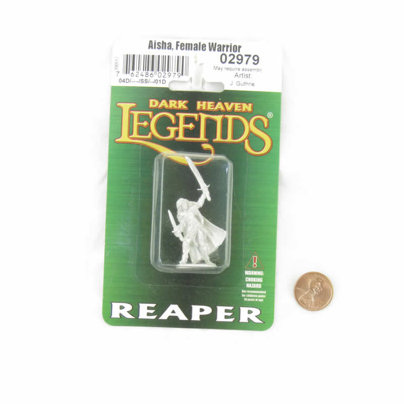 RPR02979 Aisha Female Warrior Miniature Figure 25mm Heroic Scale Dark Heaven Legends (ONLINE ORDER ONLY)