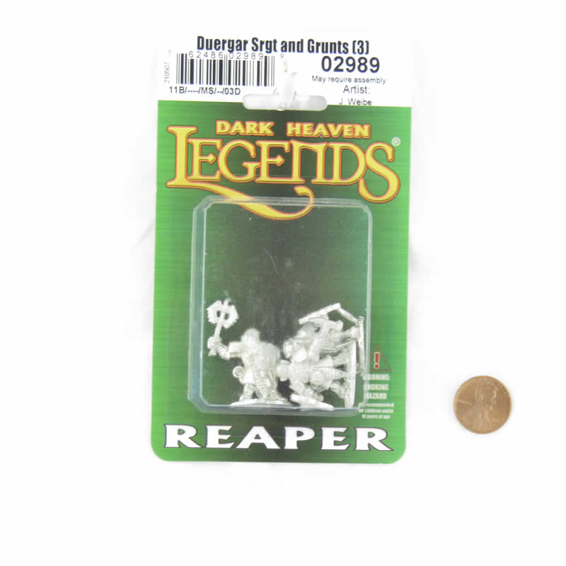 RPR02989 Duergar Sergeant And Grunts Miniature Figure 25mm Heroic Scale Dark Heaven Legends (ONLINE ORDER ONLY)