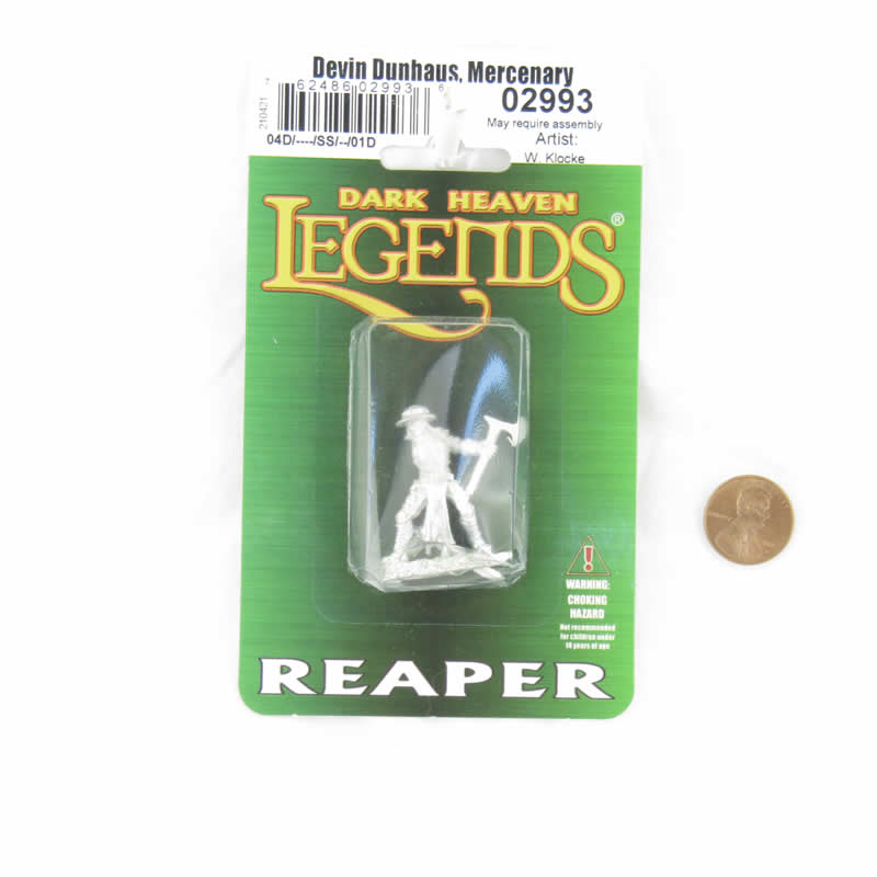 RPR02993 Devin Dunhaus Mercenary Miniature Figure 25mm Heroic Scale Dark Heaven Legends (ONLINE ORDER ONLY)