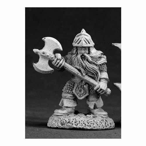 RPR03002 Gar Ironhorn Dwarf Warrior Miniature 25mm Heroic Scale (ONLINE ORDER ONLY)