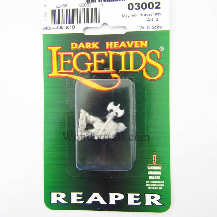 RPR03002 Gar Ironhorn Dwarf Warrior Miniature 25mm Heroic Scale (ONLINE ORDER ONLY)