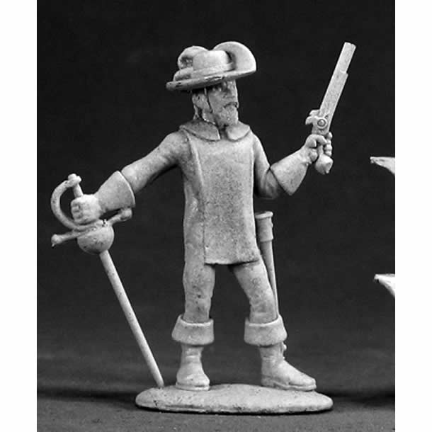 RPR03011 Alfonso Musketeer Miniature Figure 25mm Heroic Scale Dark Heaven Legends Reaper Miniatures (ONLINE ORDER ONLY)