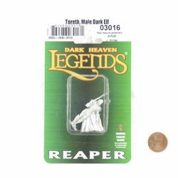 RPR03016 Toreth Male Dark Elf Miniature Figure 25mm Heroic Scale Dark Heaven Legends Reaper Miniatures (ONLINE ORDER ONLY)