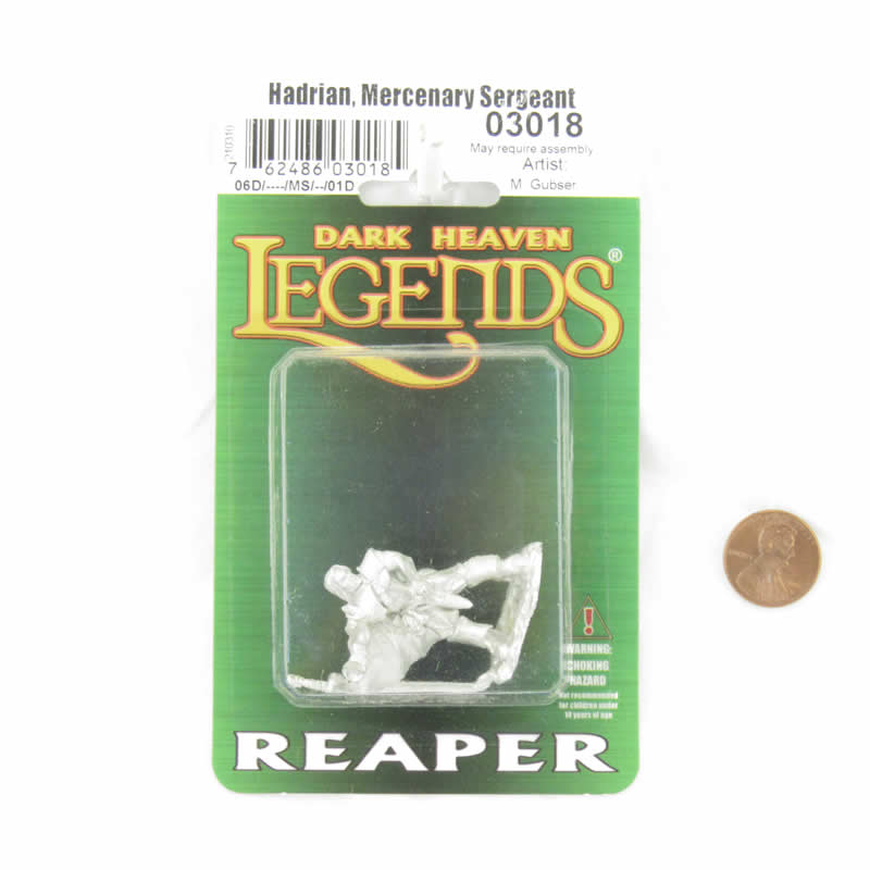 RPR03018 Hadrian Mercenary Sergeant Miniature Figure 25mm Heroic Scale Dark Heaven Legends Reaper Miniatures (ONLINE ORDER ONLY)