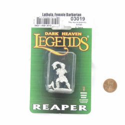RPR03019 Lathula Female Barbarian Miniature Figure 25mm Heroic Scale Dark Heaven Legends Reaper Miniatures (ONLINE ORDER ONLY)