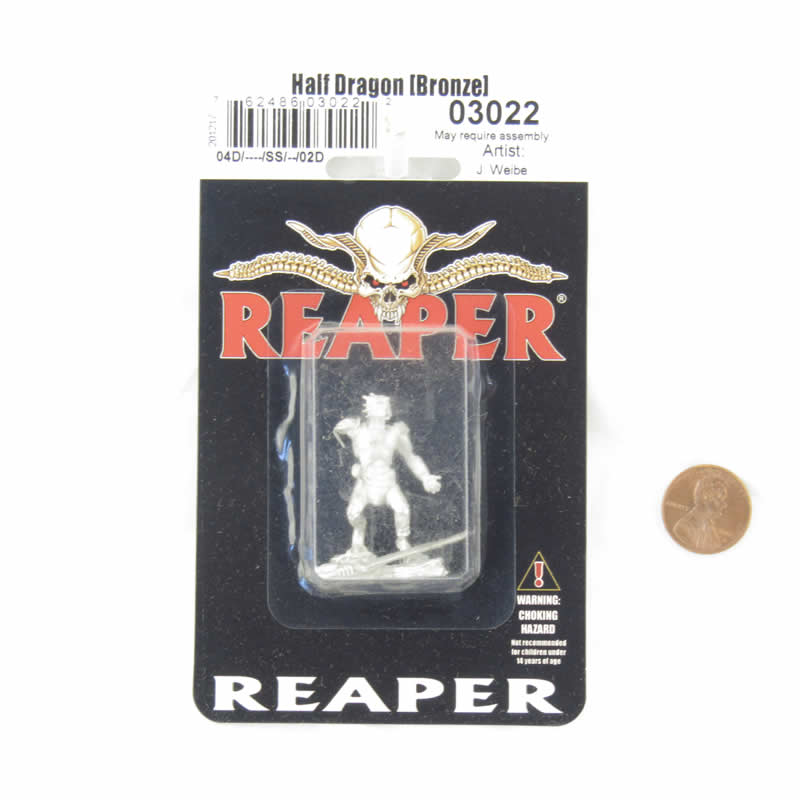 RPR03022 Half Dragon bronze Miniature Figure 25mm Heroic Scale Dark Heaven Legends Reaper Miniatures (ONLINE ORDER ONLY)