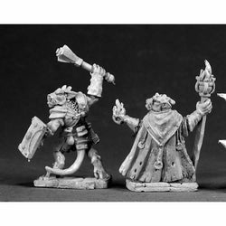 RPR03024 Kobold Leader and Sorcerer Miniature Figure 25mm Heroic Scale Dark Heaven Legends Reaper Miniatures (ONLINE ORDER ONLY)