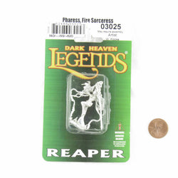 RPR03025 Pharess Fire Sorceress Miniature Figure 25mm Heroic Scale Dark Heaven Legends Reaper Miniatures (ONLINE ORDER ONLY)