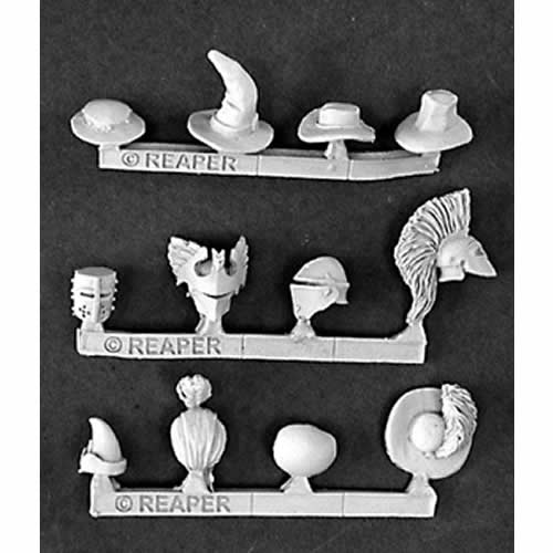 RPR03202 Hats and Helmets Miniature 25mm Heroic Scale Dark Heaven (ONLINE ORDER ONLY)