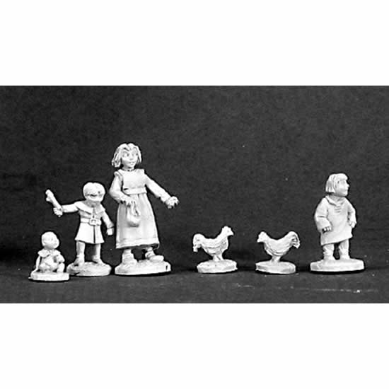 RPR03233 Townsfolk Children Miniature 25mm Heroic Scale Dark Heaven (ONLINE ORDER ONLY)