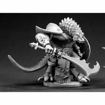 RPR03316 Kardrakir Reptus Dragonman Warrior Miniature 25mm Scale (ONLINE ORDER ONLY)