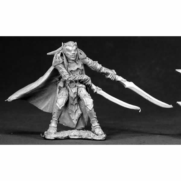 RPR03318 Dellenin Dark Elf Swordmaster Miniature 25mm Heroic Scale (ONLINE ORDER ONLY)