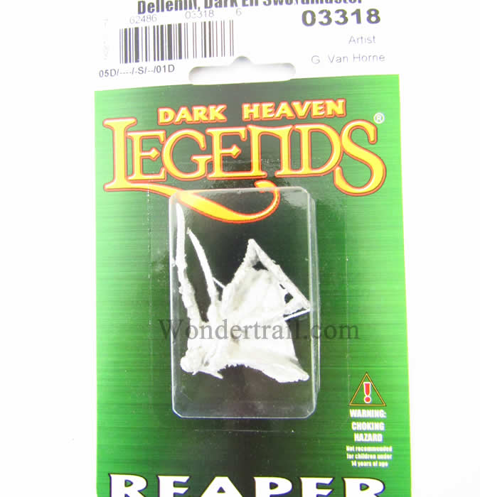 RPR03318 Dellenin Dark Elf Swordmaster Miniature 25mm Heroic Scale (ONLINE ORDER ONLY)