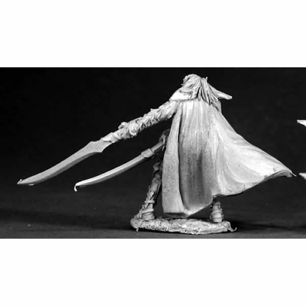 RPR03318 Dellenin Dark Elf Swordmaster Miniature 25mm Heroic Scale (ONLINE ORDER ONLY)