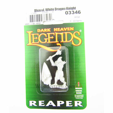 RPR03346 Dhaval Icefist White Dragon Knight Miniature 25mm Heroic Scale (ONLINE ORDER ONLY)
