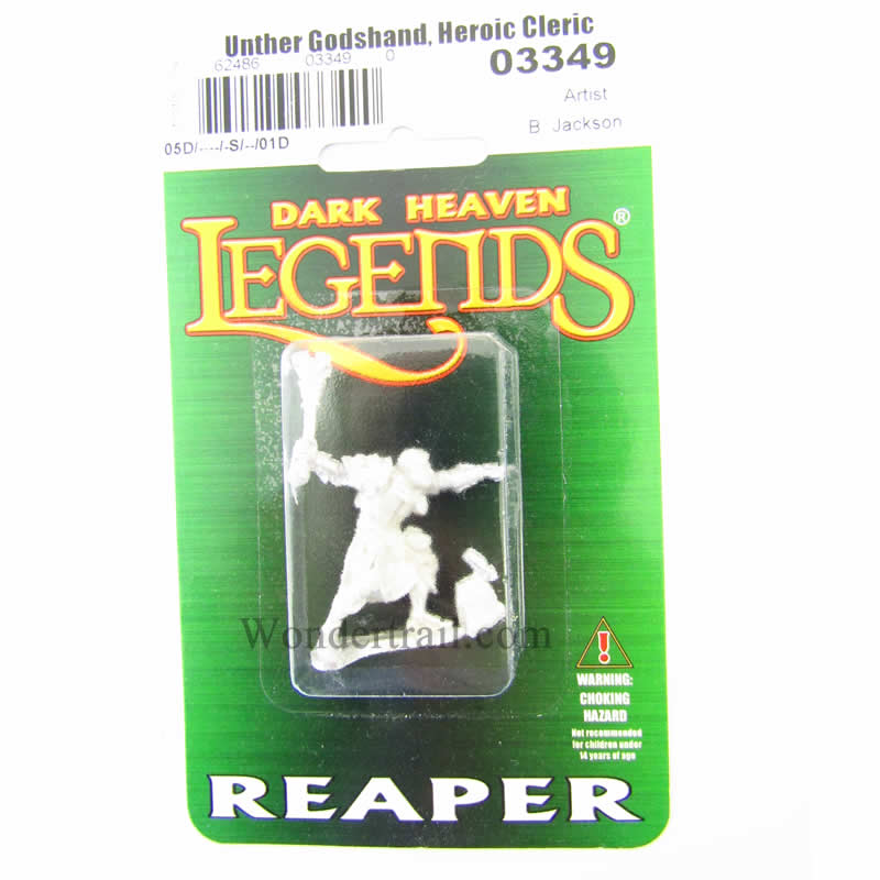 RPR03349 Unther Godshand Heroic Cleric Miniature 25mm Heroic Scale (ONLINE ORDER ONLY)