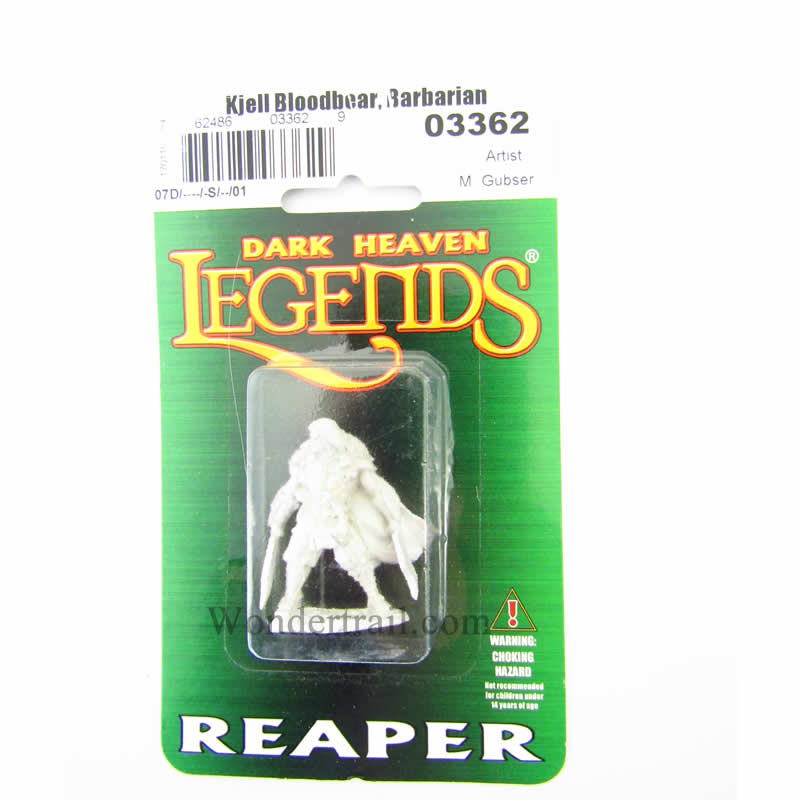 RPR03362 Kjell Bloodbear Barbarian Miniature 25mm Heroic Scale (ONLINE ORDER ONLY)