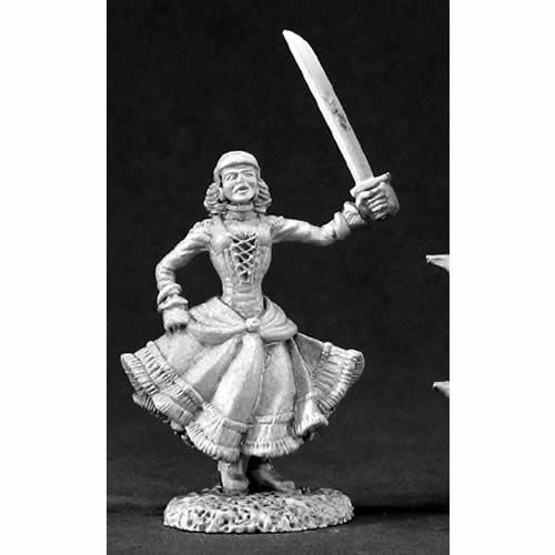 RPR03379 Dandy Franchesca Female Pirate Miniature 25mm Heroic Scale Dark Heaven Legends Reaper Miniatures (ONLINE ORDER ONLY)