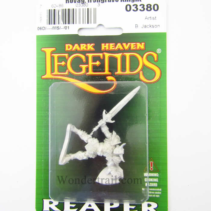 RPR03380 Rovag Irongrave Knight Miniature 25mm Heroic Scale Dark Heaven Legends Reaper Miniatures (ONLINE ORDER ONLY)