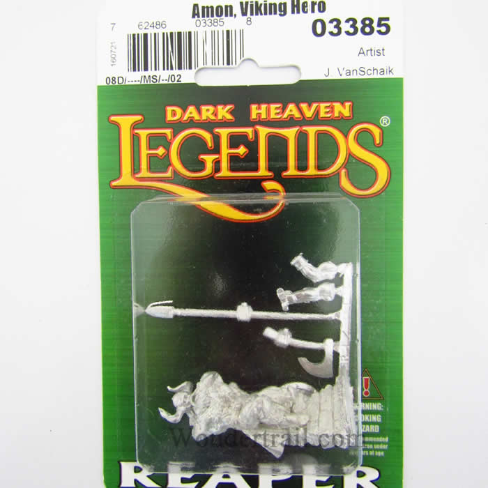 RPR03385 Amon Viking Warrior Miniature 25mm Heroic Scale Dark Heaven Legends Reaper Miniatures (ONLINE ORDER ONLY)