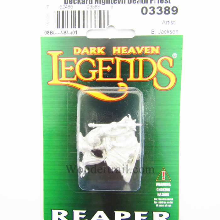 RPR03389 Deckard Nightveil Death Priest Miniature 25mm Heroic Scale (ONLINE ORDER ONLY)
