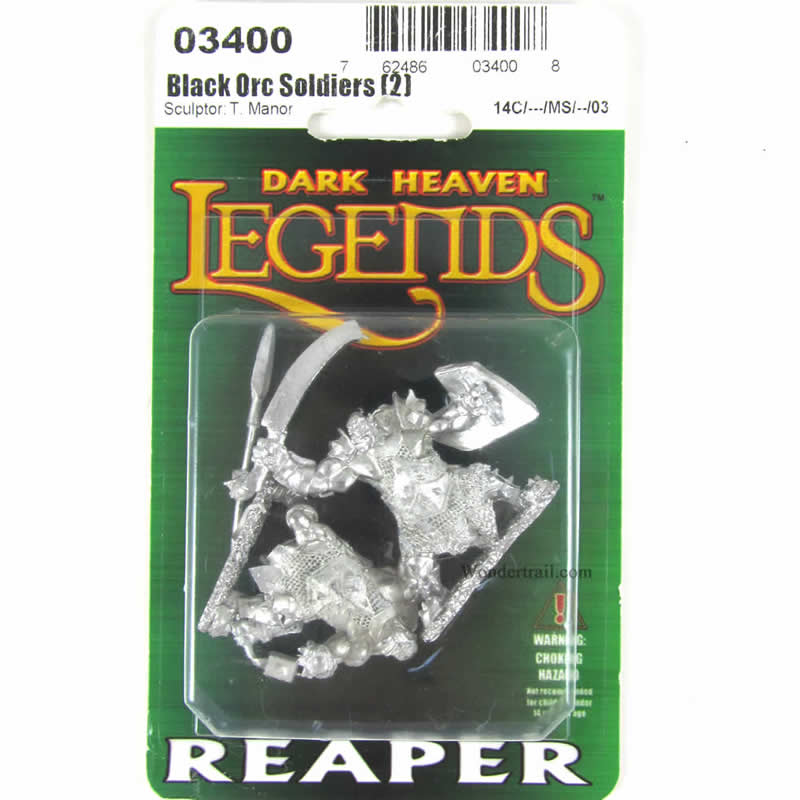 RPR03400 Orc Spearman and Swordsman Miniature 25mm Heroic Scale (ONLINE ORDER ONLY)